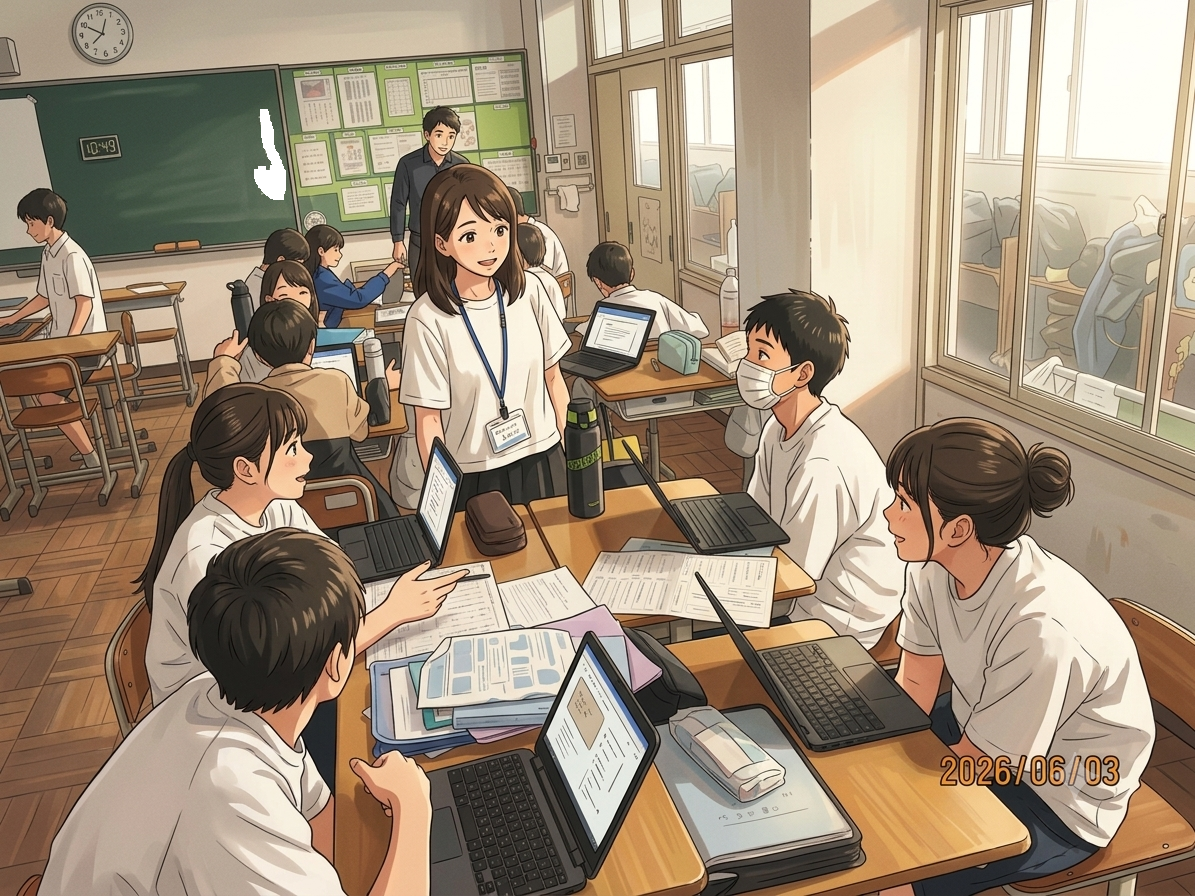 イラスト栄養教諭