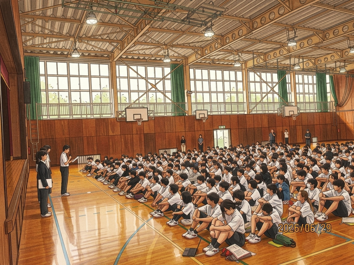 生徒朝礼